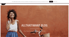 Desktop Screenshot of blog.allthatiwant.com